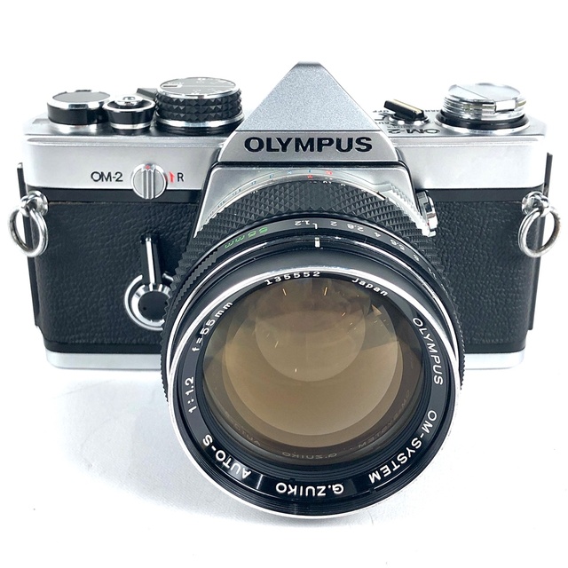 オリンパス OM-2 シルバー + G.ZUIKO AUTO-S 55mm F1.2 [ジャンク品] 中古 スマホ/家電/カメラのカメラ(フィルムカメラ)の商品写真