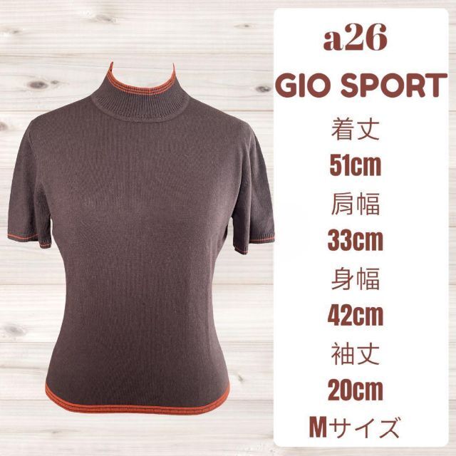 GIO SPORT(ジオスポーツ)のニット GIO SPORT カシミヤ 混 おしゃれ カジュアル 可愛い シンプル レディースのトップス(Tシャツ(半袖/袖なし))の商品写真