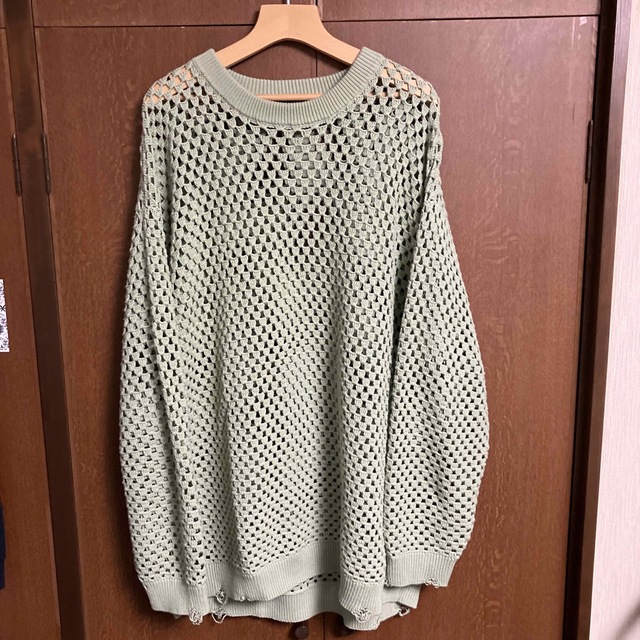 UNUSED Crochet crewneck sweater-