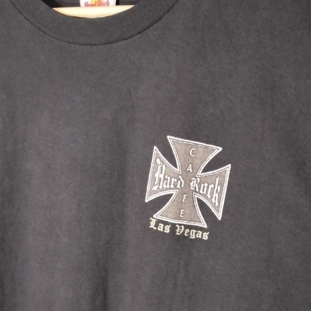 Hard Rock CAFE(ハードロックカフェ)の古着　ハードロックカフェ　ワンポイント　バックプリント　Tシャツ メンズのトップス(Tシャツ/カットソー(半袖/袖なし))の商品写真
