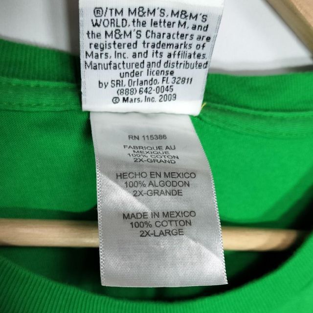 古着　M&M's　フロントプリント　ビッグtシャツ　メキシコ製 メンズのトップス(Tシャツ/カットソー(半袖/袖なし))の商品写真