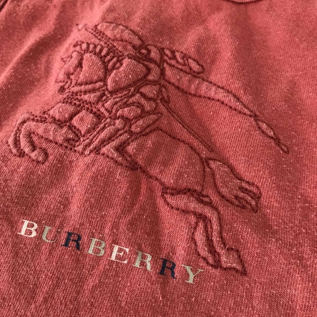 BURBERRY(バーバリー)のレア‼️バーバリー  タンクトップ 110cm キッズ エンジ色 キッズ/ベビー/マタニティのキッズ服男の子用(90cm~)(Tシャツ/カットソー)の商品写真