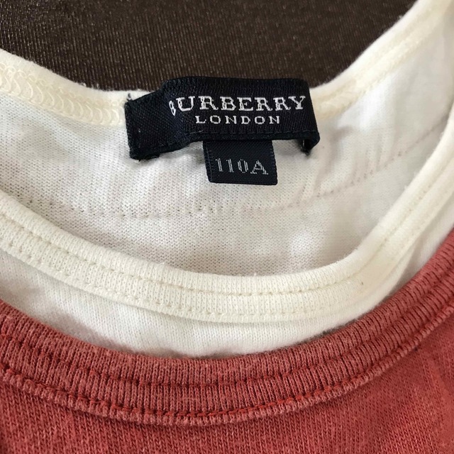 BURBERRY(バーバリー)のレア‼️バーバリー  タンクトップ 110cm キッズ エンジ色 キッズ/ベビー/マタニティのキッズ服男の子用(90cm~)(Tシャツ/カットソー)の商品写真