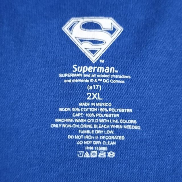 スーパーマン　フロントプリント　半袖Tシャツ　メキシコ製 メンズのトップス(Tシャツ/カットソー(半袖/袖なし))の商品写真