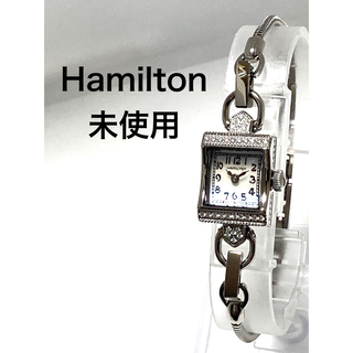 ハミルトン(Hamilton)の【付属品有】Hamilton ハミルトン　ダイヤ　シェル　レディース腕時計(腕時計)