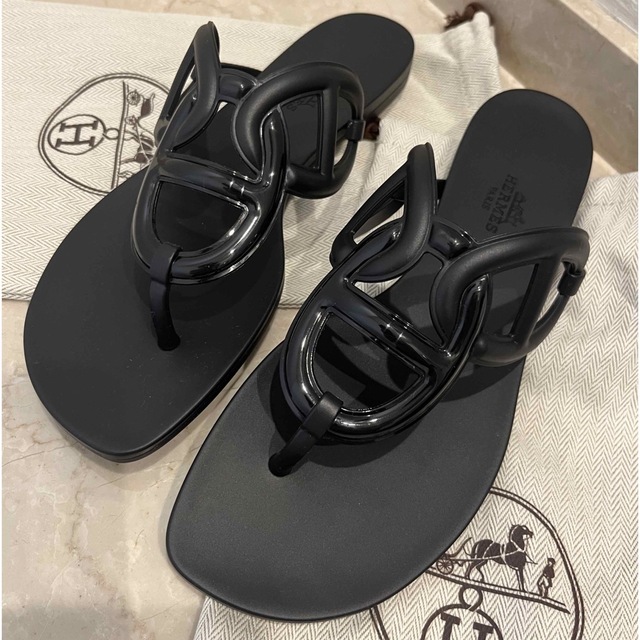 新品未使用品】エルメス エジェリ 38 20691円 (セール】 靴/シューズ
