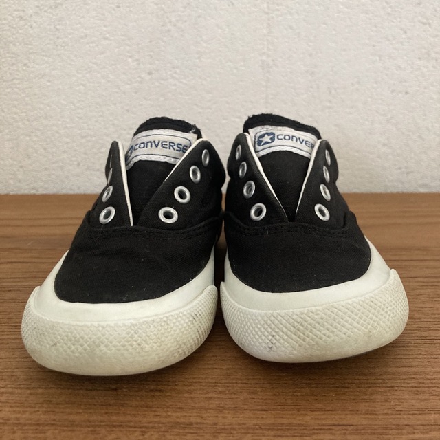 CONVERSE(コンバース)のコンバース　キッズ　シューズ　スニーカー　スリッポン　15.0 黒　ブラック キッズ/ベビー/マタニティのキッズ靴/シューズ(15cm~)(スリッポン)の商品写真