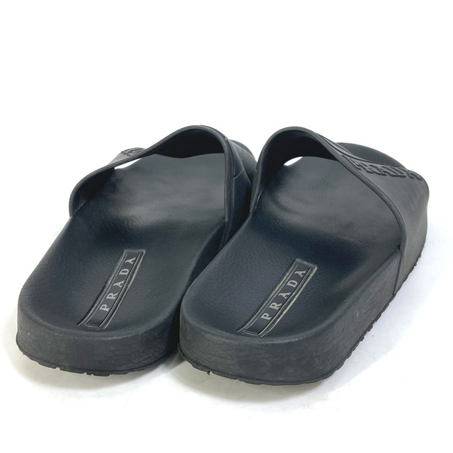 PRADA(プラダ)のプラダ PRADA ロゴ 4X3204 靴 シャワーサンダル プールサンダル サンダル ラバー ブラック メンズの靴/シューズ(サンダル)の商品写真