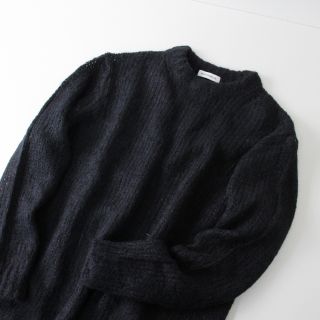 マディソンブルー(MADISONBLUE)の美品 2022AW MADISONBLUE マディソンブルー LOOSE PO MOHAIR モヘヤニットプルオーバー ルーズニット S/ブラック【2400013286060】(ニット/セーター)