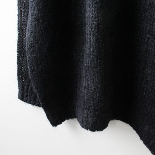 美品 2022AW MADISONBLUE マディソンブルー LOOSE PO MOHAIR モヘヤニットプルオーバー ルーズニット S/ブラック【2400013286060】