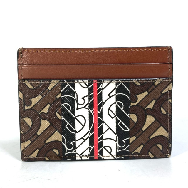 ☆新品・開運の財布日☆ BURBERRY TB レザーカードケース-