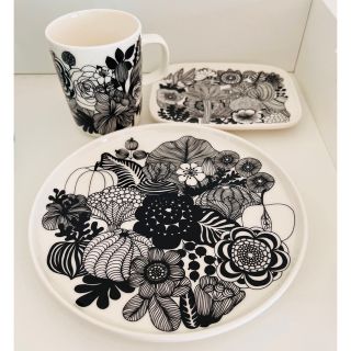 マリメッコ(marimekko)の【美品】マリメッコ marimekko シイルトラプータルハ ３点セット(食器)