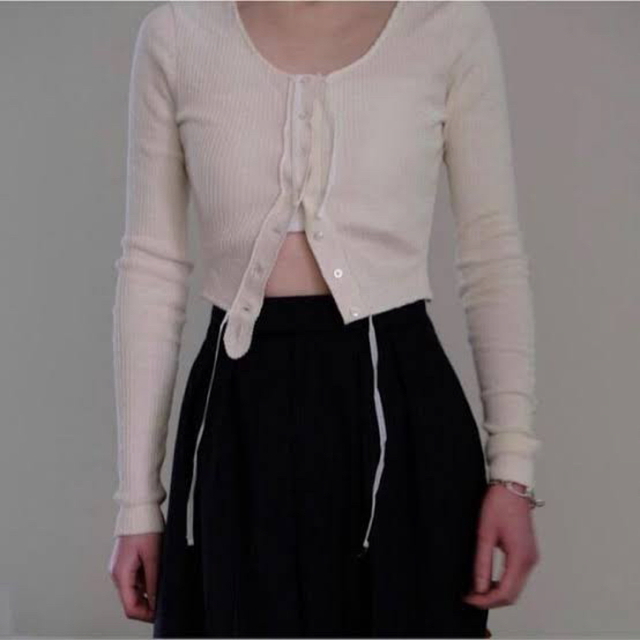 FUMIKA_UCHIDA  RIB CORSET TOPS 23SS