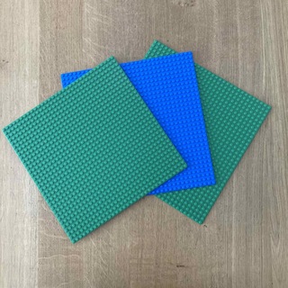 レゴ(Lego)の【純正】LEGO レゴ 基礎板　緑2枚＋青1枚　3枚セット(積み木/ブロック)