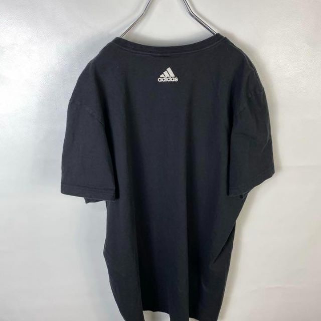 adidas(アディダス)のC481 アディダス　ビッグプリント　バックロゴ　 XL 黒　半袖Tシャツ メンズのトップス(Tシャツ/カットソー(半袖/袖なし))の商品写真