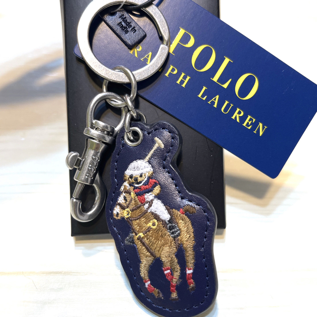 ポロラルフローレン バッグチャーム 新品 ポロベアー キーホルダーゴルフpolo | フリマアプリ ラクマ