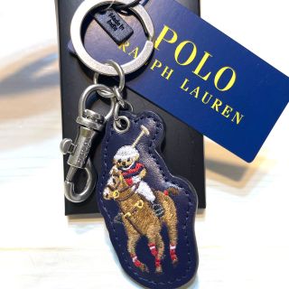 ポロラルフローレン バッグチャーム 新品 ポロベアー キーホルダーゴルフpolo