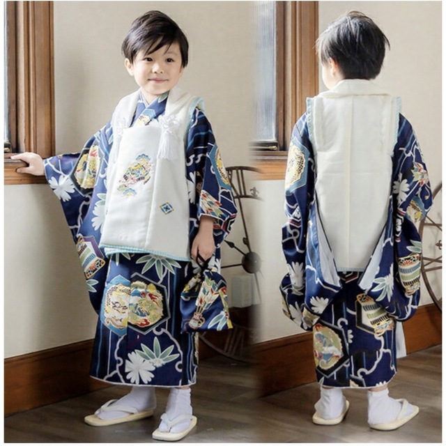 七五三 着物 3歳 男の子 被布セット 小町kids フルセット 七五三 着物 3歳 男の子 被布セット 小町kids フルセット