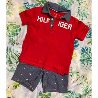 トミーヒルフィガー(TOMMY HILFIGER)のトミーヒルフィガー　セットアップ　100センチ(Tシャツ/カットソー)