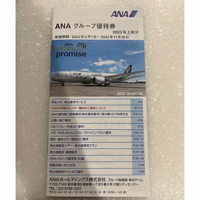 ANA(全日本空輸)(エーエヌエー(ゼンニッポンクウユ))のANA株主優待券 チケットの乗車券/交通券(航空券)の商品写真