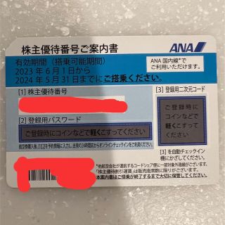 エーエヌエー(ゼンニッポンクウユ)(ANA(全日本空輸))のANA株主優待券(航空券)