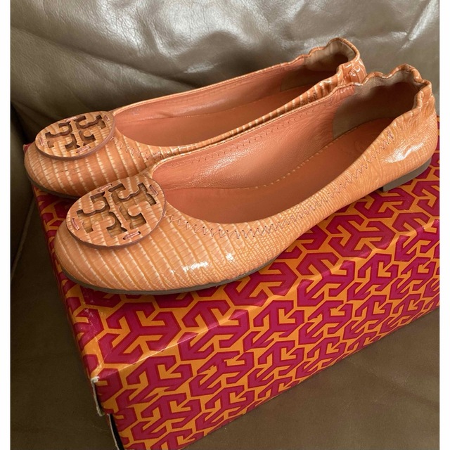 TORY BURCH フラットシューズ トリーバーチ バレエシューズ オレンジ