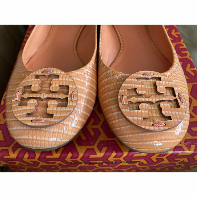 TORY BURCH フラットシューズ トリーバーチ バレエシューズ オレンジ