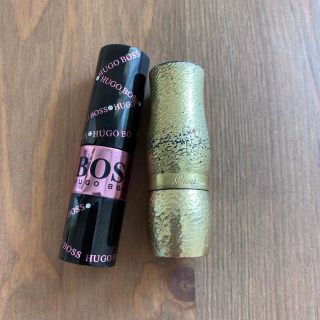 ゲラン(GUERLAIN)の中古　GUERAINとHUGO BOSS リップ　2本まとめ売り(口紅)