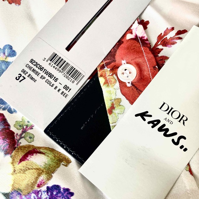 【新品未使用】Dior homme × kaws 19ss シルクシャツ 37