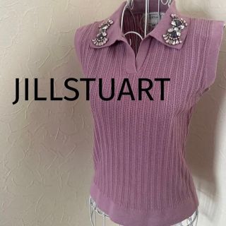 ジルバイジルスチュアート(JILL by JILLSTUART)のJILLSTUART ジルスチュアート ビジュー付き ノースリーブ(タンクトップ)