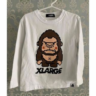 エクストララージ(XLARGE)のXLARGE ロンT 110サイズ　ホワイト(Tシャツ/カットソー)