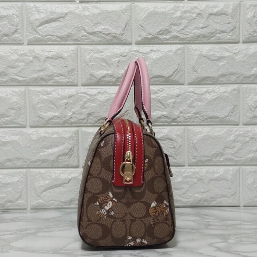 COACH コーチ ボストンバッグ ローアンサッチェル  キャット ネコ 猫 3