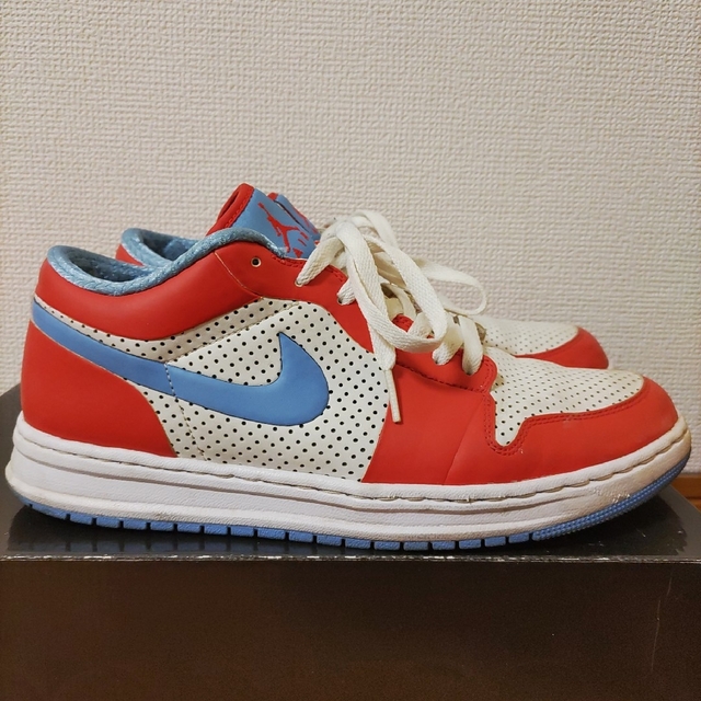 Jordan Brand（NIKE）(ジョーダン)のNIKEジョーダンALPHA 1LOW水色28cm白RED赤453839‐102 メンズの靴/シューズ(スニーカー)の商品写真