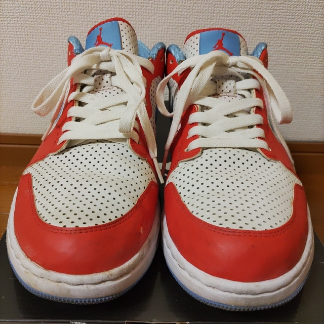 Jordan Brand（NIKE）(ジョーダン)のNIKEジョーダンALPHA 1LOW水色28cm白RED赤453839‐102 メンズの靴/シューズ(スニーカー)の商品写真