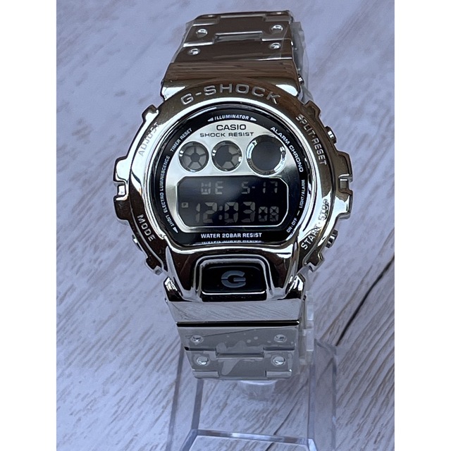 G-SHOCK DW-6900NB-1DR シルバー メタルカスタムの通販 by buk123's