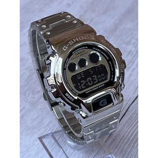 G-SHOCK DW-6900NB-1DR シルバー メタルカスタム(腕時計(デジタル))