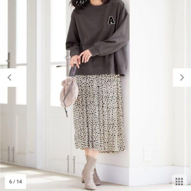 anyFAM(エニィファム)のエニィファム　ダルメシアン柄ロングスカート　Ｍサイズ レディースのスカート(ロングスカート)の商品写真