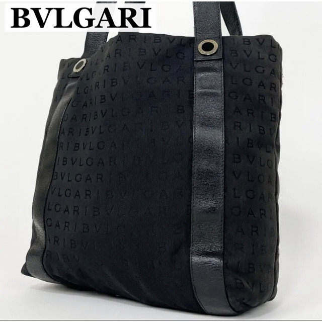 極美品】ブルガリ トートバッグ ビジネス ロゴマニア ビーゼロワン