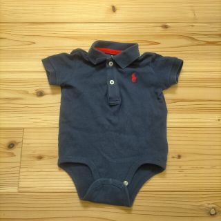 ラルフローレン(Ralph Lauren)の6month ラルフ ネイビー ロンパース カバーオール 半袖 ベビー 0歳(ロンパース)