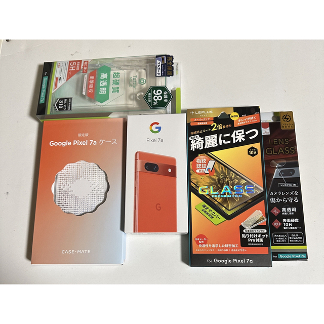 スマホ/家電/カメラGoogle Pixel7a  coral (新品 未開封) ケース付き