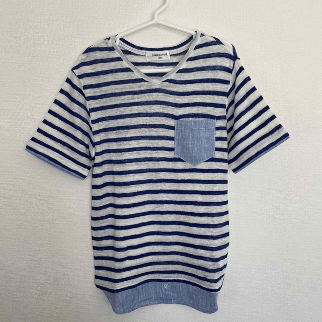 COMME CA DU MODE(コムサデモード)のコムサ・フィユ 120A リネンカットソー キッズ/ベビー/マタニティのキッズ服男の子用(90cm~)(Tシャツ/カットソー)の商品写真