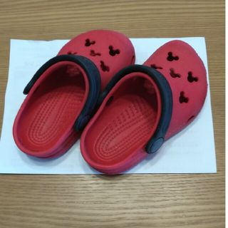 クロックス(crocs)のクロックスcrocs 6 7サイズ ミッキー 14センチ(サンダル)