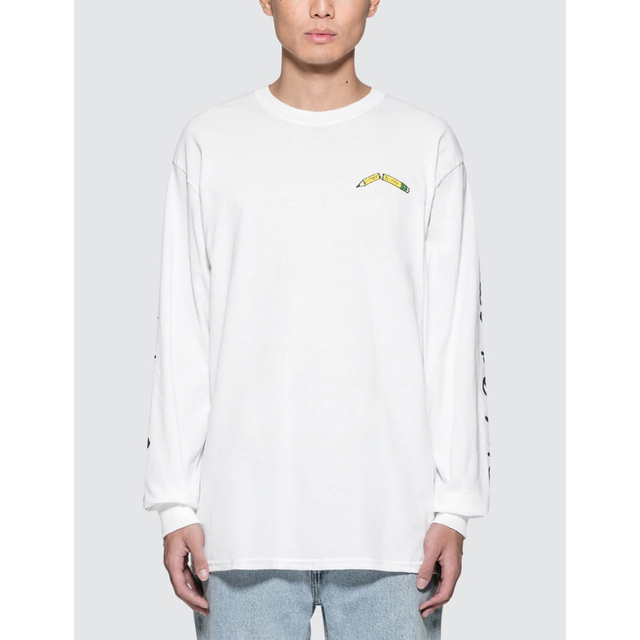 RIPNDIP ロンT XL STANDARDS L/S T-SHIRTホワイト