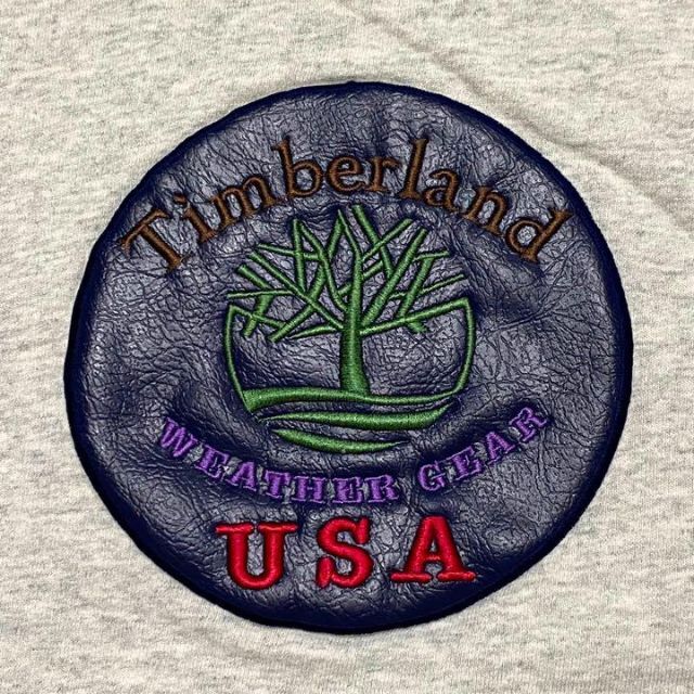 Timberland(ティンバーランド)の古着 90s  ティンバーランド　希少　レア　ロゴ　刺繍　スウェット ビンテージ メンズのトップス(スウェット)の商品写真