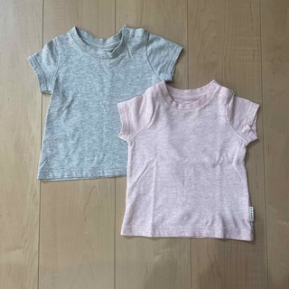 ニシマツヤ(西松屋)の70㎝・半袖Tシャツ2枚組(Ｔシャツ)