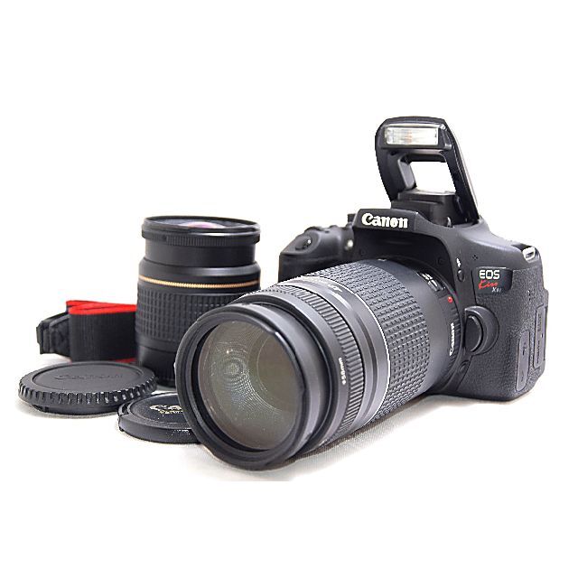 世界の Canon X8i Kiss ❤️超高画質！望遠レンズ付✨自撮り＋Wi-Fi機能❤️キャノン デジタル一眼 