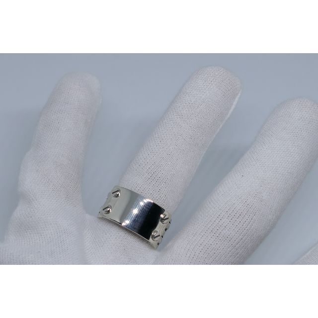 Dr.MONROE(ドクターモンロー)の新品　未使用　17号　ドクターモンロー　ビス　プレート　リング　ワイド　指輪 メンズのアクセサリー(リング(指輪))の商品写真