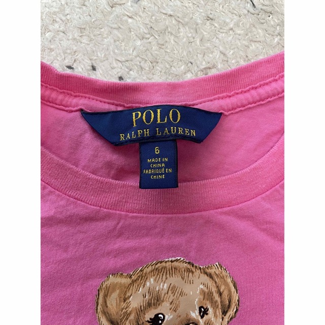 Ralph Lauren(ラルフローレン)のポロベアラルフローレンキッズTシャツサイズ6 キッズ/ベビー/マタニティのキッズ服女の子用(90cm~)(Tシャツ/カットソー)の商品写真