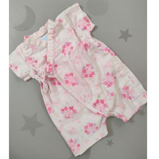 ミキハウス(mikihouse)のミキハウス　あじさい　甚平オール　プレオール　ロンパース　女の子　50 60(甚平/浴衣)