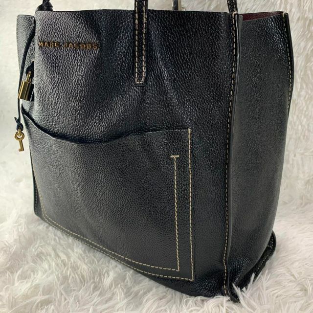 MARC JACOBS - 美品 MARC JACOBS トートバッグ グラインド 黒 シボ革